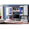 Wall Unit LAUREN - Living Room Furniture Set - White Matt / White Gloss