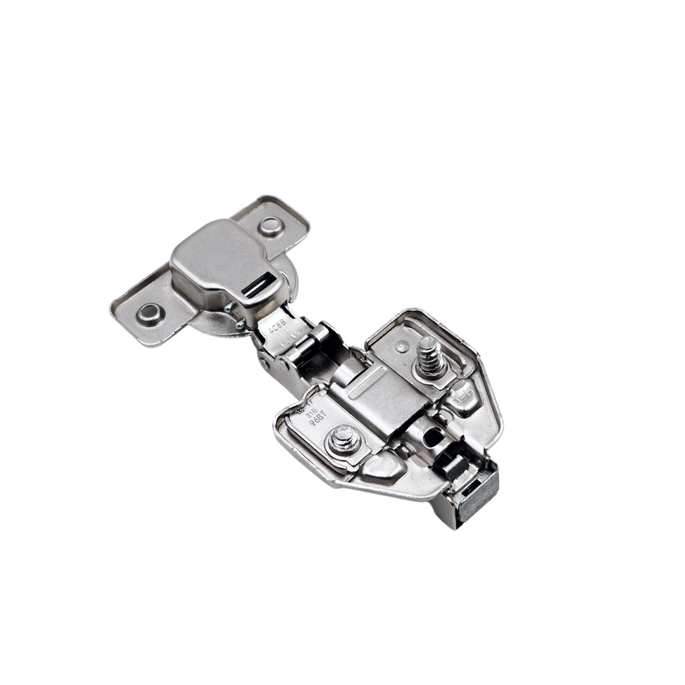 3D Push-to-Open Springless Hinge with H0 Clip-On Plate - Corner Application