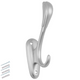 Double Hat & Coat Hook - 160mm - Silver – Furnica