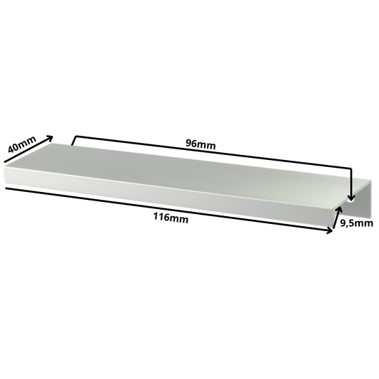 Edge Grip Round Profile Handle 96mm (116mm total length) - Electropoler