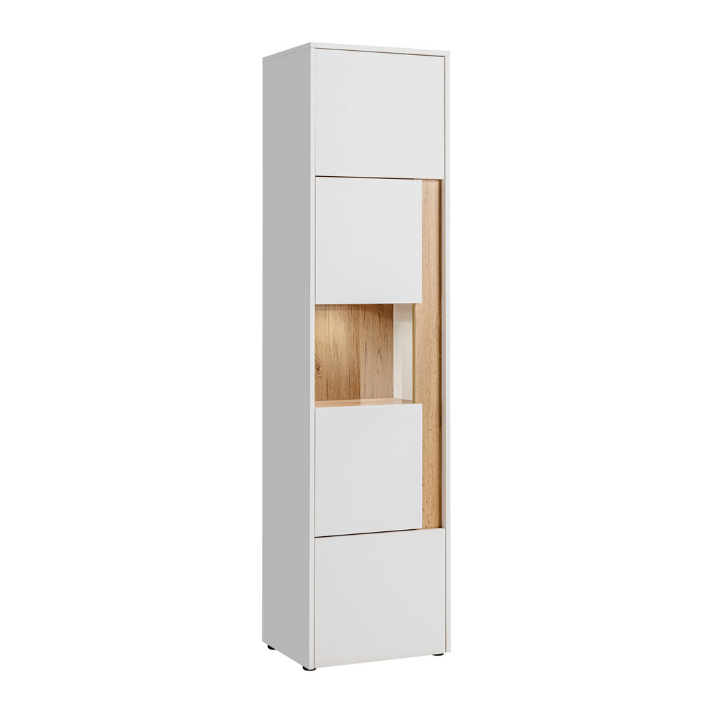 CARLO I - Living Room Furniture Set - White Matt / Wotan Oak