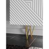 PYRAMID - Sideboard with 3D Milled MDF Fronts/Doors - White Matt