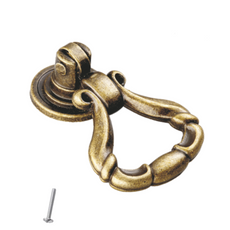 Vintage Hanging Handle - Ø22mm - Antique Brass