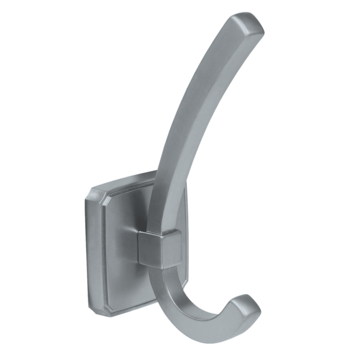 Double Hat and Coat Hook - 122 mm - Brushed Steel