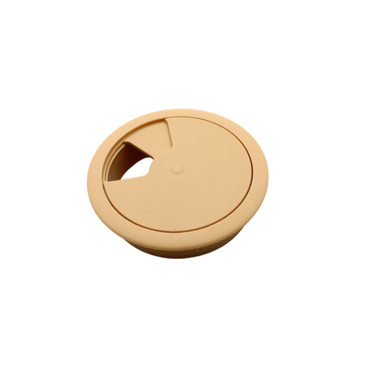 Round Plastic Cable Grommet Ø60 mm - Beige