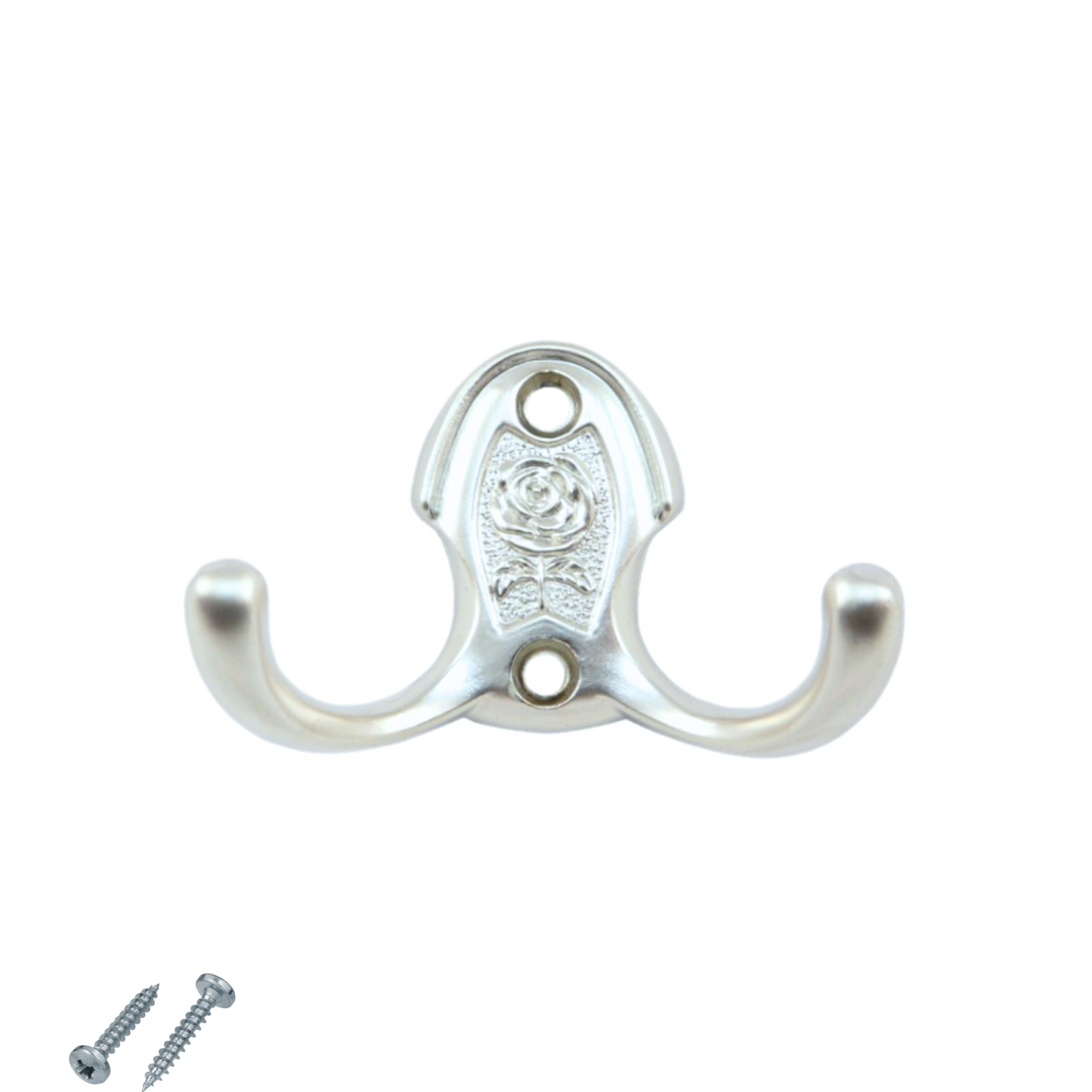 Double Robe Hook - 46mm - Chrome – Furnica