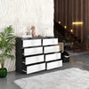 GABRIEL - Chest of 8 Drawers - Bedroom Dresser Storage Cabinet Sideboard - Anthracite / White Matt H92cm W120cm D33cm