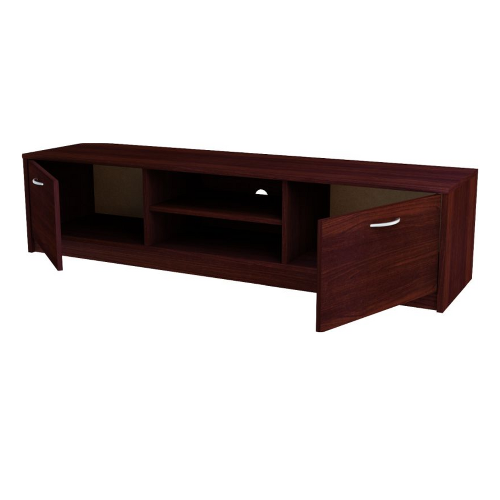 JANE - TV Stand with 2 Doors and 1 Shelf - Wenge H36cm W160cm D41cm