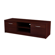GRACE - TV Stand with 2 Doors and 1 Shelf - Wenge H36cm W120cm D41cm