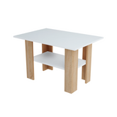 DYLAN - Coffee Table - Sonoma Oak / White Matt H55cm W87cm D60cm