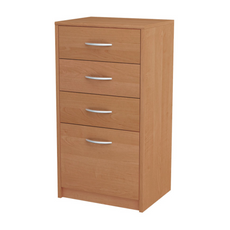 JULIA - Chest of 4 Drawers - Bedroom Dresser Storage Cabinet Sideboard - Alder H85cm W45cm D35cm