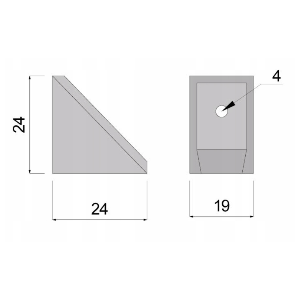 Plastic Cabinet Connector with Separate Cover