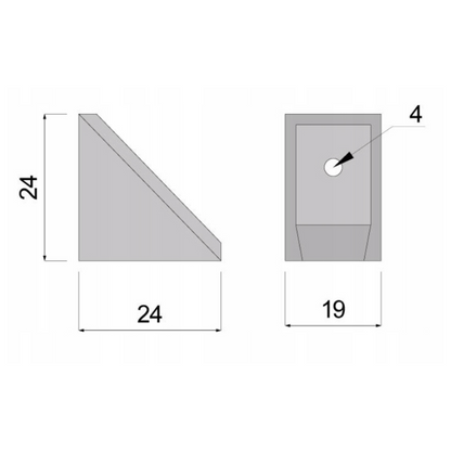 Plastic Cabinet Connector with Separate Cover