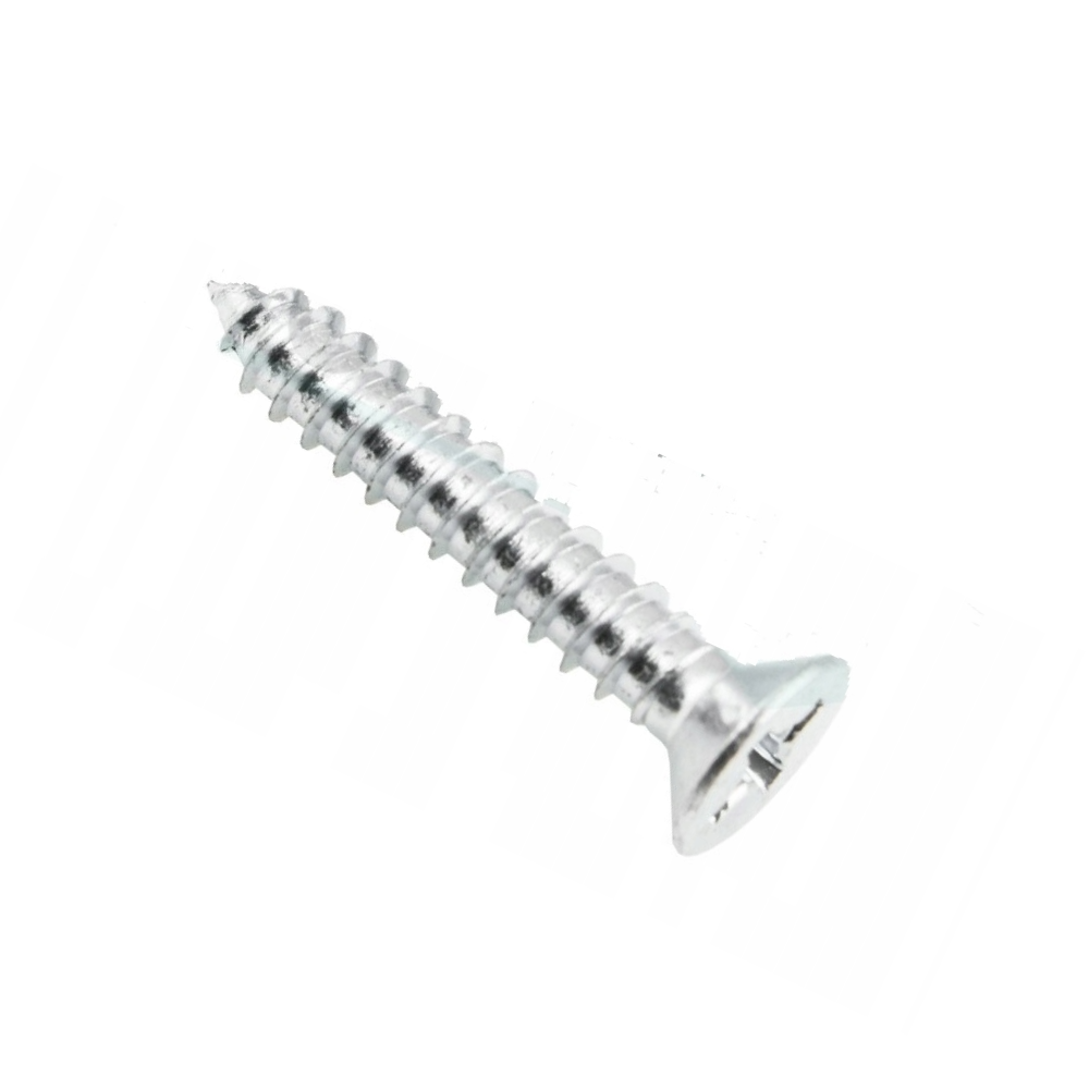 Wood Screws PZ2 4.0x25 mm White Zinc (100 pcs)