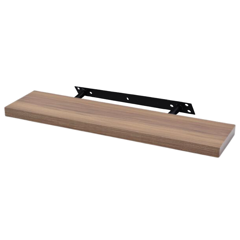Concealed Floating Shelf - Set of 3 - Walnut - 900 mm