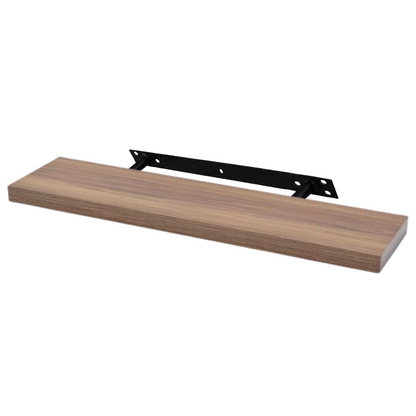 Concealed Floating Shelf - Set of 3 - Walnut - 900 mm