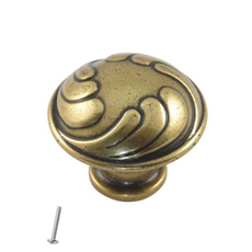 Vintage Cabinet Knob - Ø30mm - Antique Brass