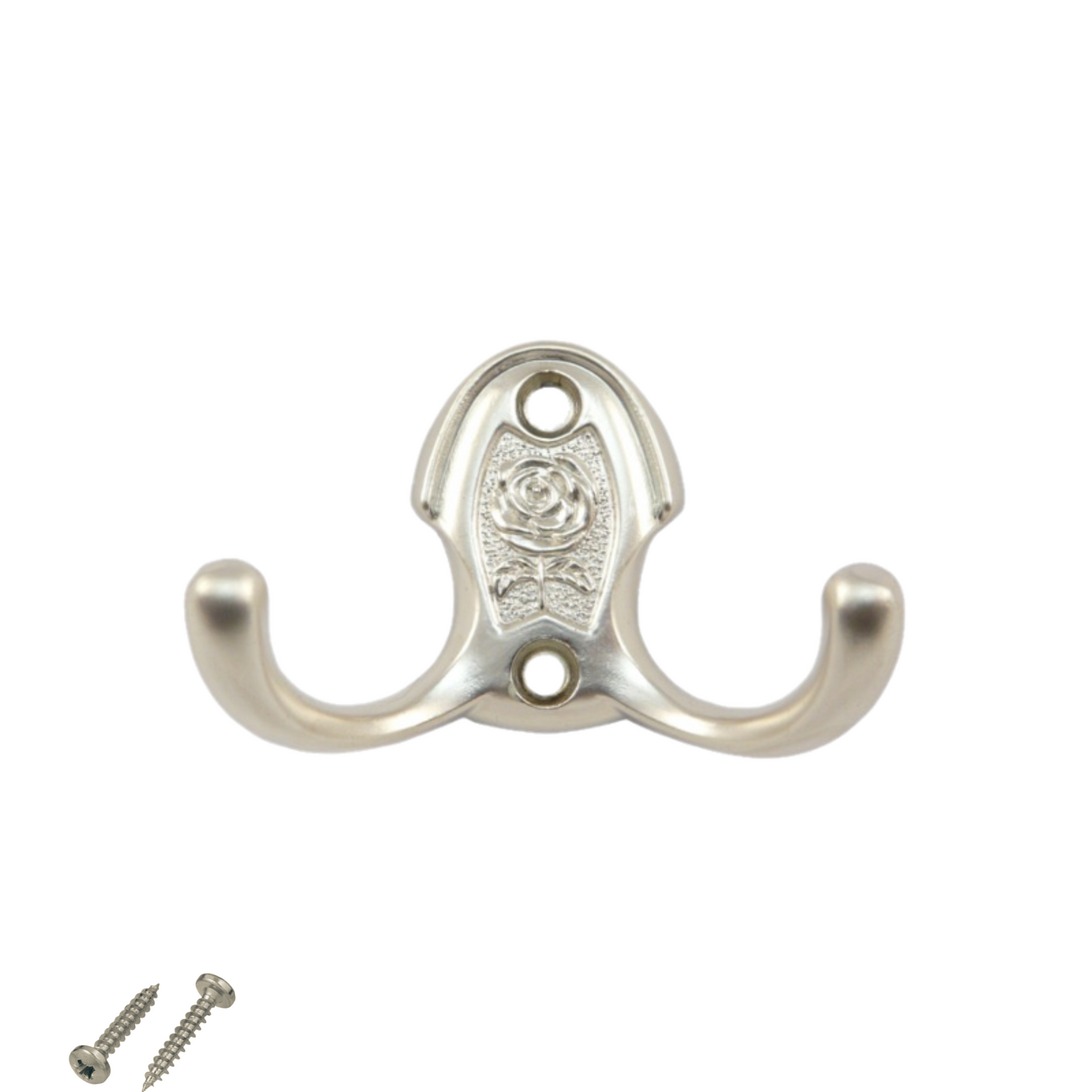 Double Robe Hook - 46mm - Satin – Furnica