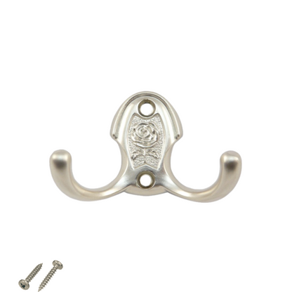Double Robe Hook - 46mm - Satin – Furnica
