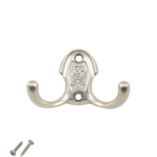 Double Robe Hook - 46mm - Satin