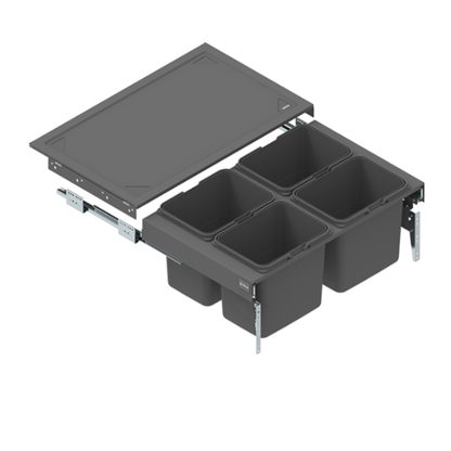 Soft-Close Waste Separation Bin 4x15 l or 4x20 l - 800 mm Cabinet