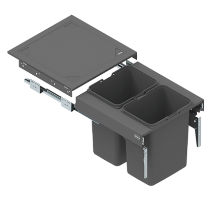 Pull-Out Kitchen Waste Bin 2x15 l or 2x20 l - 500 mm Cabinet