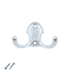 Double Robe Hook - 46mm - Silver