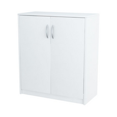 JULIA - Base Cabinet with Shelves - 2 Doors - White Matt H85cm W74cm D35cm