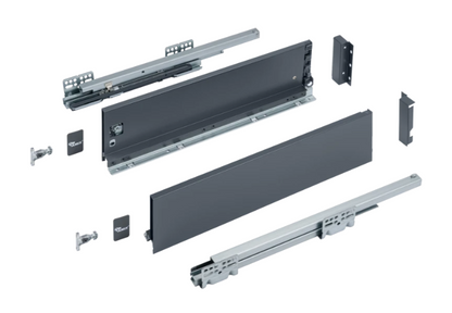 Slim Box Drawer System 40 kg - Soft-Close - 18 mm