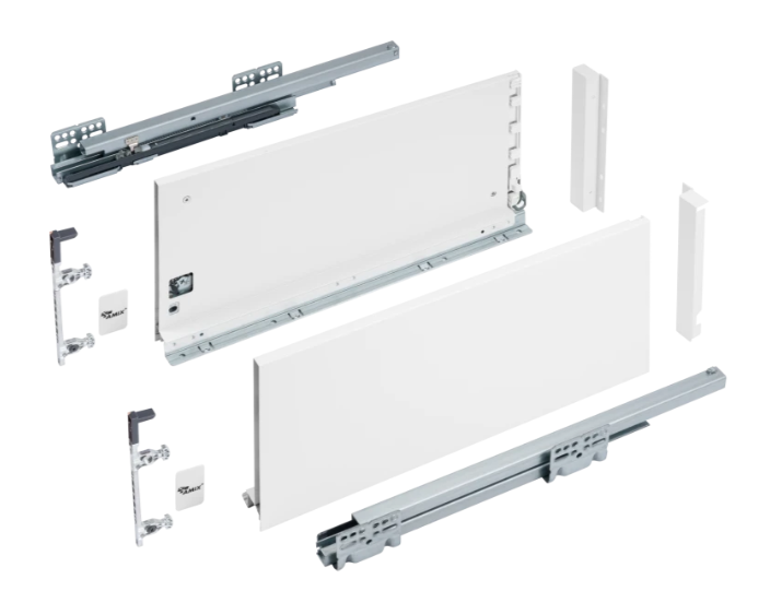 Slim Box Drawer System 40 kg - Soft-Close - 18 mm