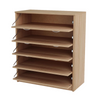 JULIA - Shoe Cabinet - 5 Tier Storage - Sonoma Oak H85cm W74cm D35cm