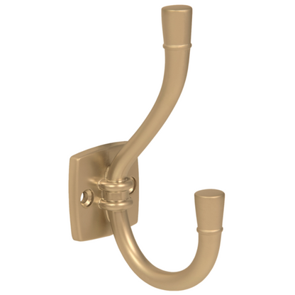 Double Hat & Coat Hook - 115mm - Gold Matt – Furnica
