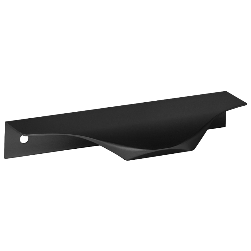 Edge Grip Round Profile Handle 256mm (276mm total length) - Black Matt