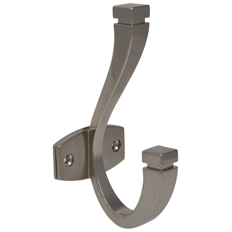 Double Hat & Coat Hook - 128mm - Brushed Steel – Furnica