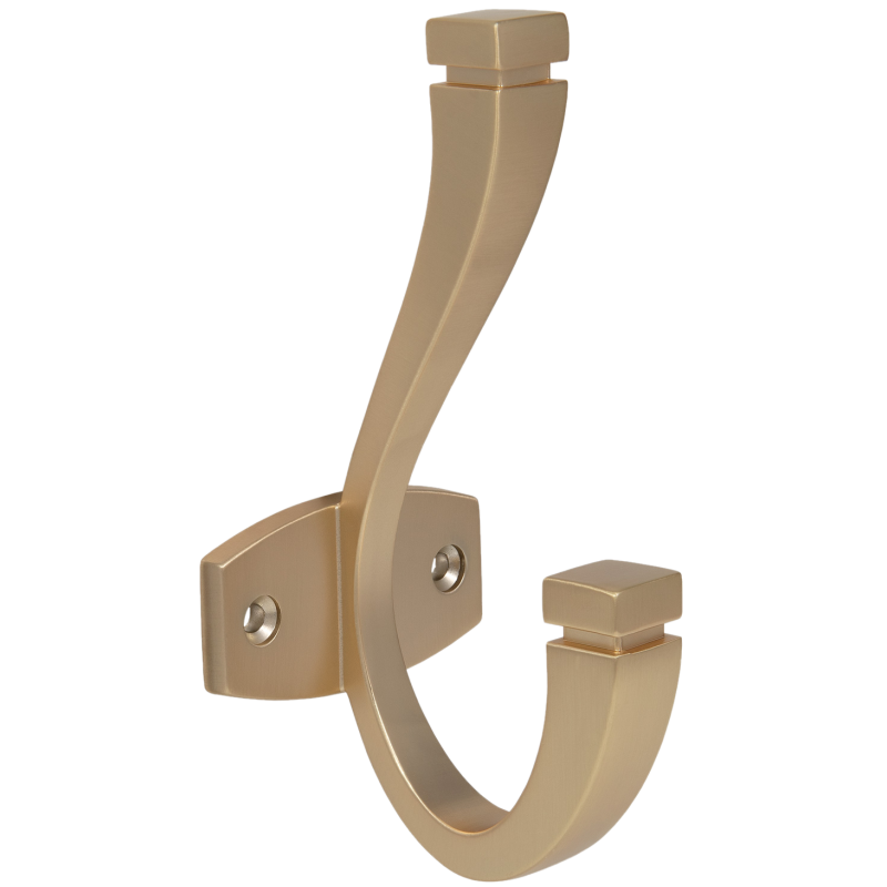 Double Hat & Coat Hook - 128mm - Gold Matt – Furnica