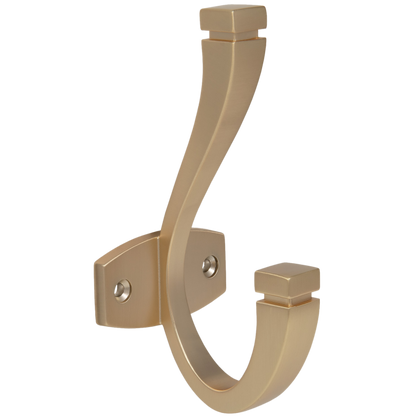 Double Hat & Coat Hook - 128mm - Gold Matt – Furnica