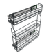 Pull Out Storage Baskets 15cm Soft-Close Mini Cargo - 3 Shelves - Anthracite – Furnica