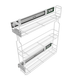Pull Out Storage Baskets 15cm Soft-Close Mini Cargo - 3 Shelves - White – Furnica