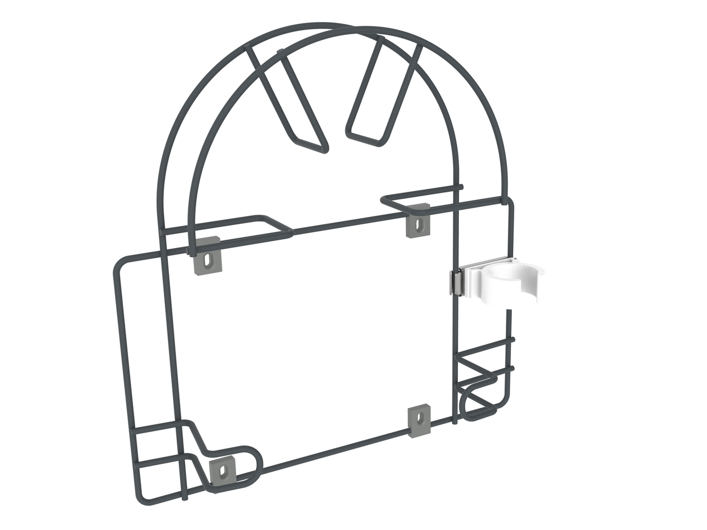 Wall-Mounted Vacuum Hose Holder - Small - Anthracite