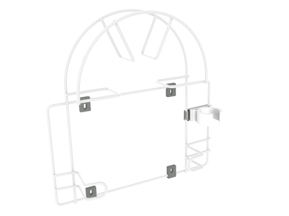 Wall-Mounted Vacuum Hose Holder - Small - White