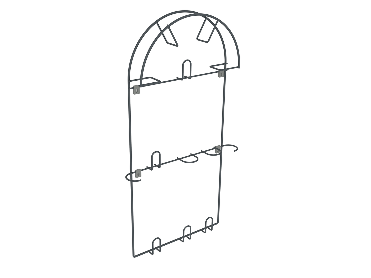 Wall-Mounted Vacuum Hose Holder - Large - Anthracite