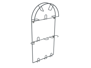 Wall-Mounted Vacuum Hose Holder - Large - Anthracite