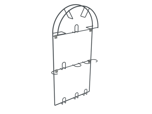 Wall-Mounted Vacuum Hose Holder - Large - Anthracite