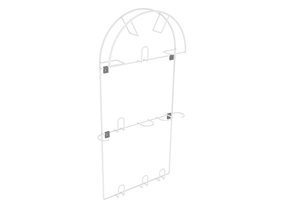 Wall-Mounted Vacuum Hose Holder - Large - White