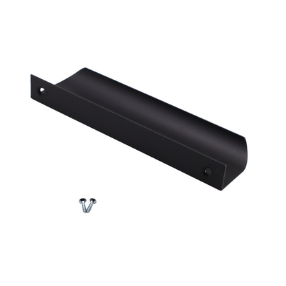 Edge Grip Round Profile Handle 128mm (148mm total length) - Black Matt