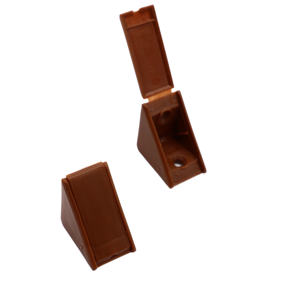 Cabinet corner braces plastic - Brown 200pcs