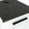 RENO - Kitchen Set - White Matt / Anthracite with Worktop - 8 Units - 260 cm