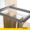 Pull Out Trouser Hanger 2 for 80cm cabinet Soft-Close - Single shelf - Grey