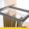 Pull Out Trouser Hanger 2 for 80 cm Cabinet Soft-Close - Single Shelf - Grey