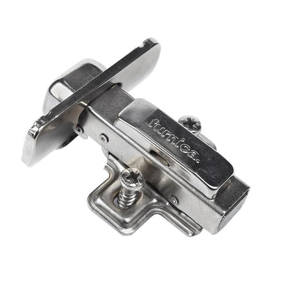 110° Soft-Close Hinge, H0 Mounting Plate with EURO Screws, Overlay Doors Soft Close Furnica 